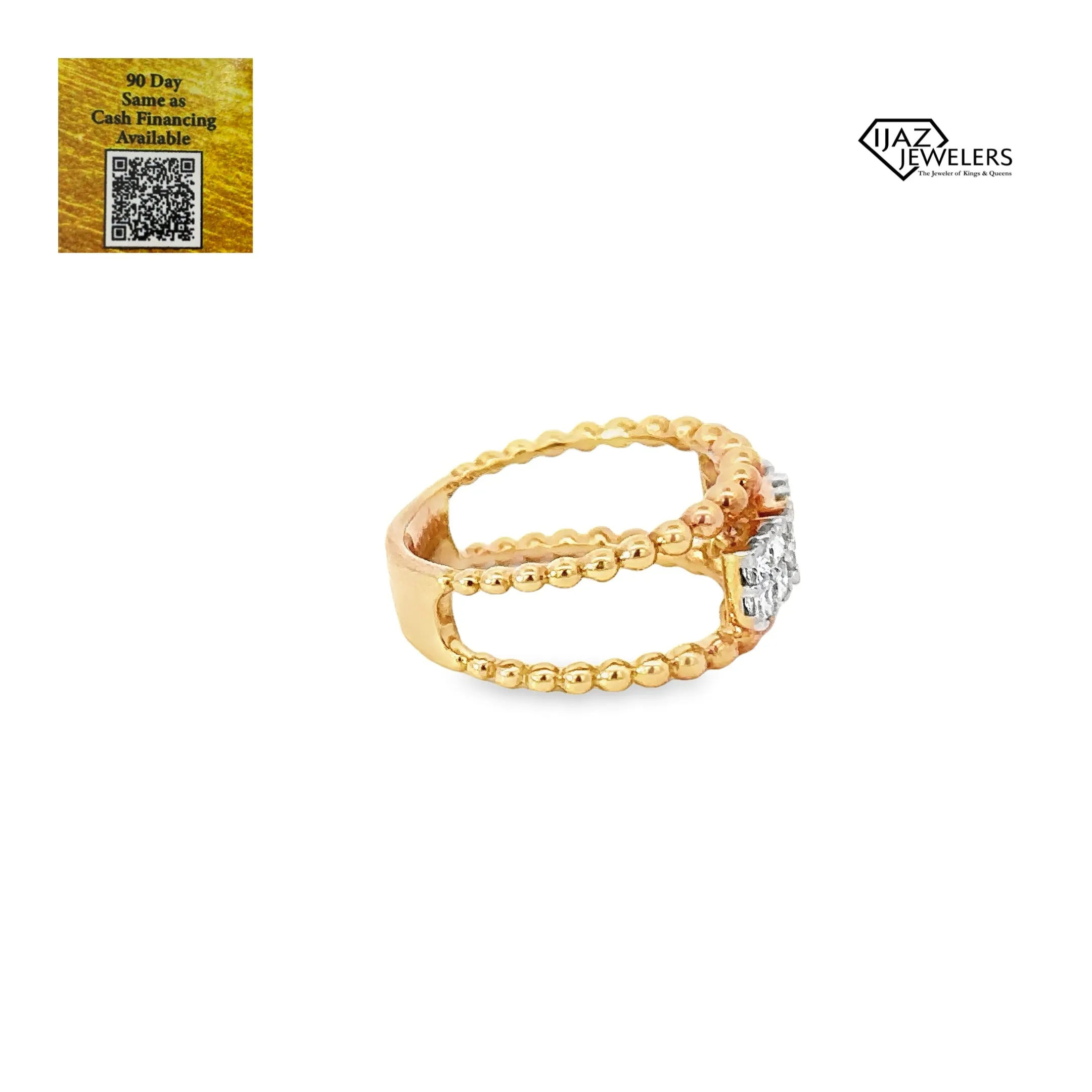 18K Gold 0.76 CTW Diamond Ladies Ring