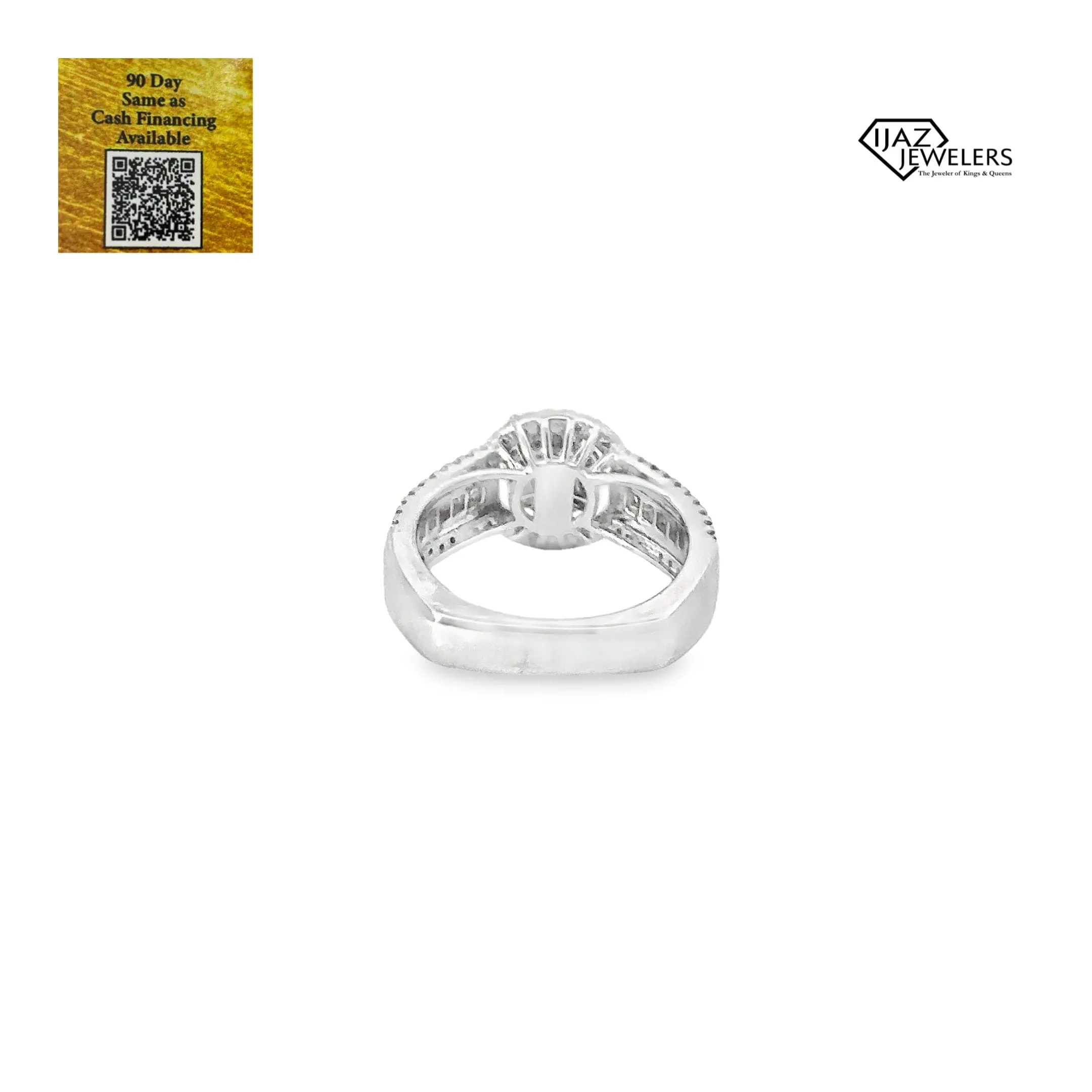 18K White Gold 0.90 CTW Diamond Ladies Ring