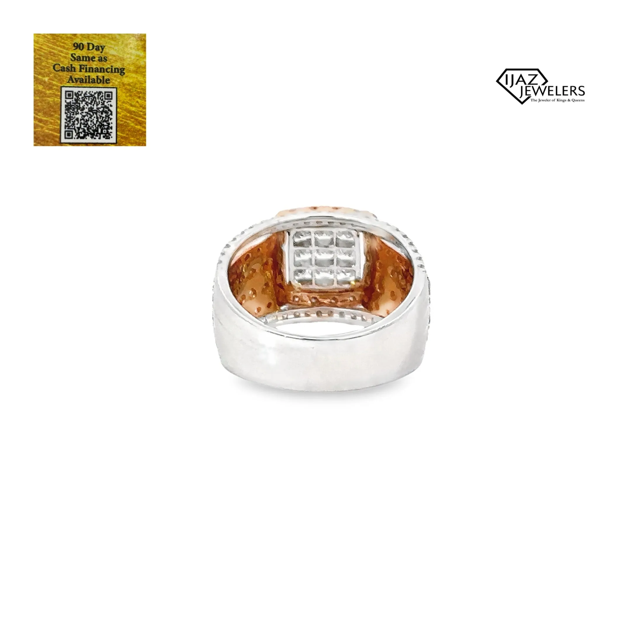 19K Gold Two Tone 1.98 CTW Diamond Ring