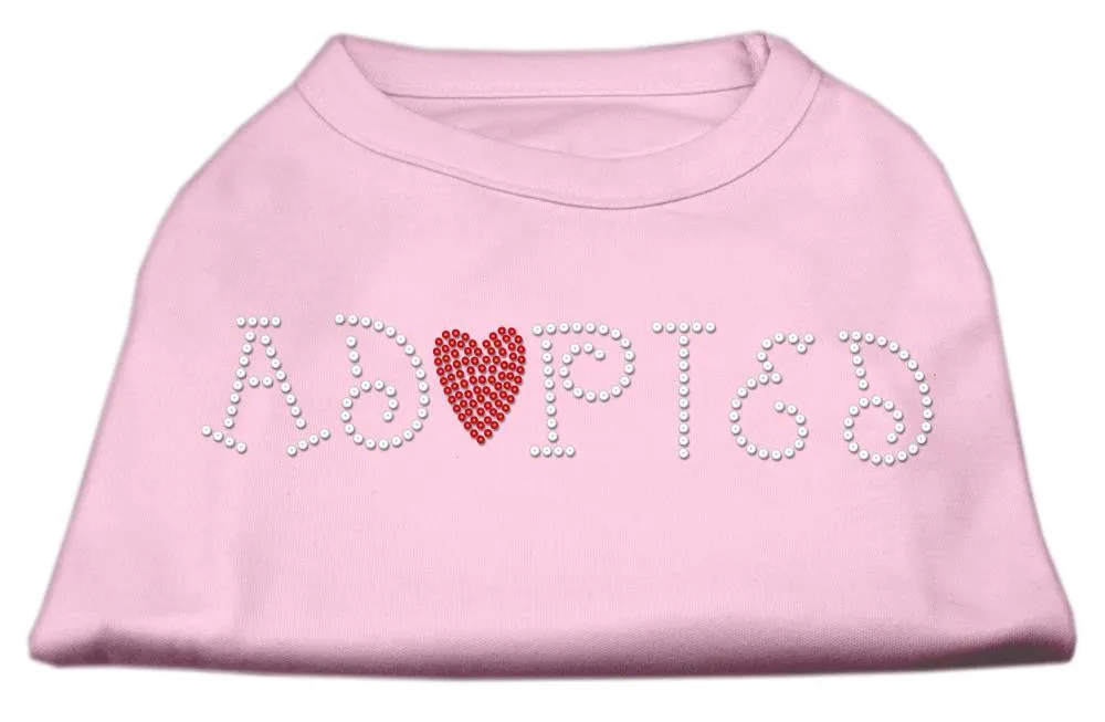Adopted Rhinestone Shirt Light Pink S (10)