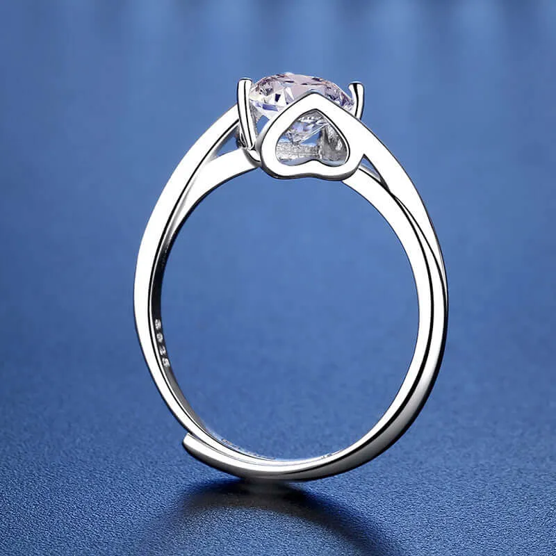 Angel Kiss Moissanite Ring for Women