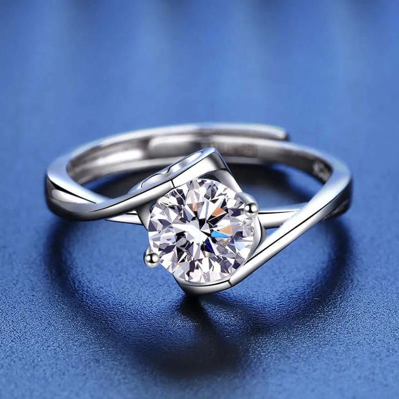 Angel Kiss Moissanite Ring for Women