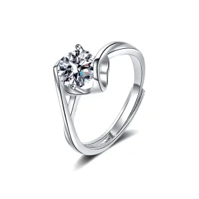 Angel Kiss Moissanite Ring for Women