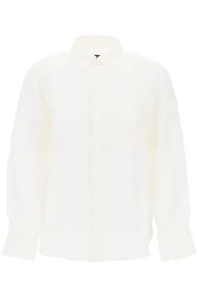 A.p.c. linen sela shirt for LIAEK F12531 BLANC CASSE