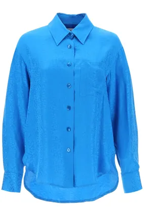 Art dealer charlie shirt in jacquard silk