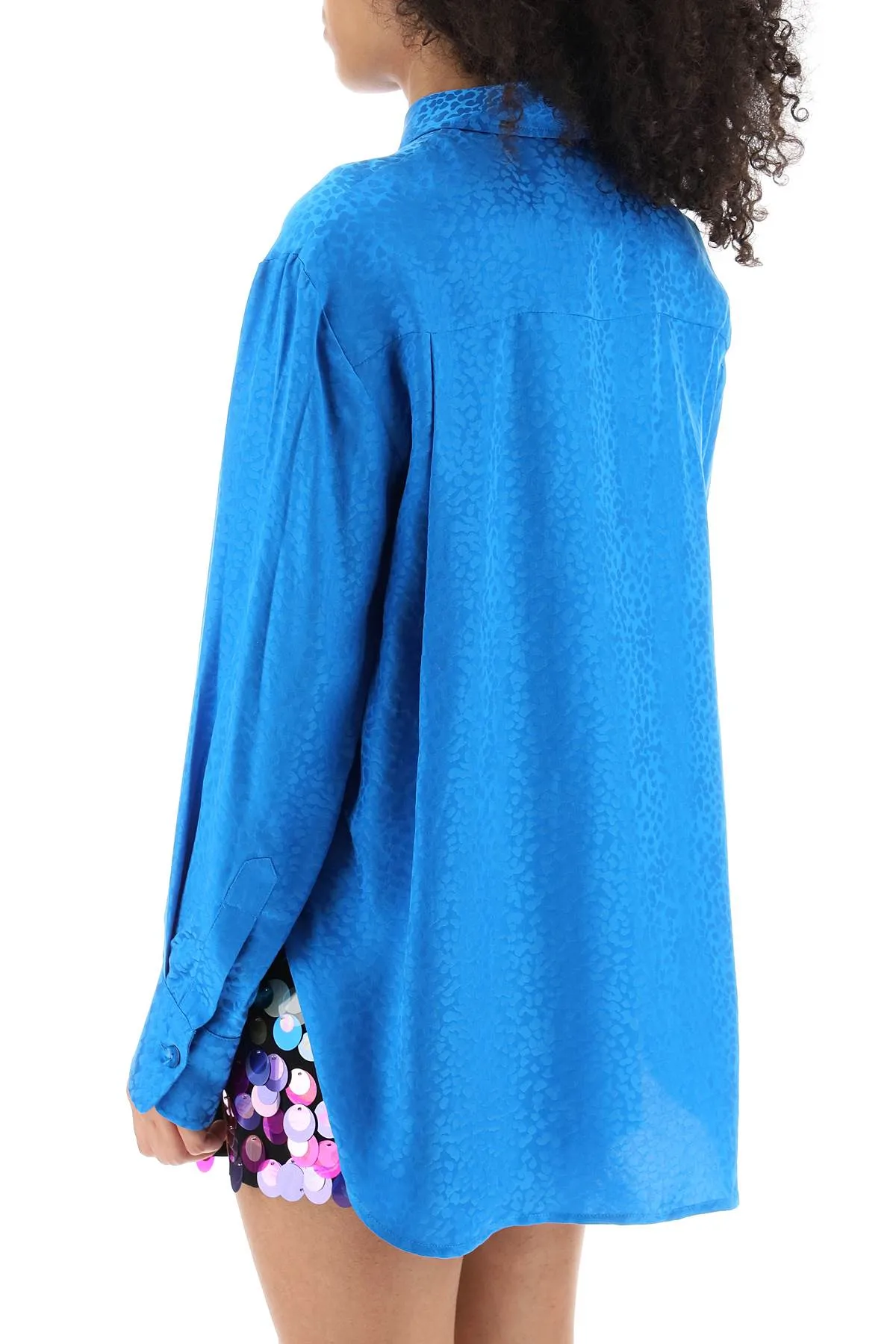 Art dealer charlie shirt in jacquard silk
