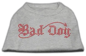 Bad Dog Rhinestone Shirts Grey XL (16)