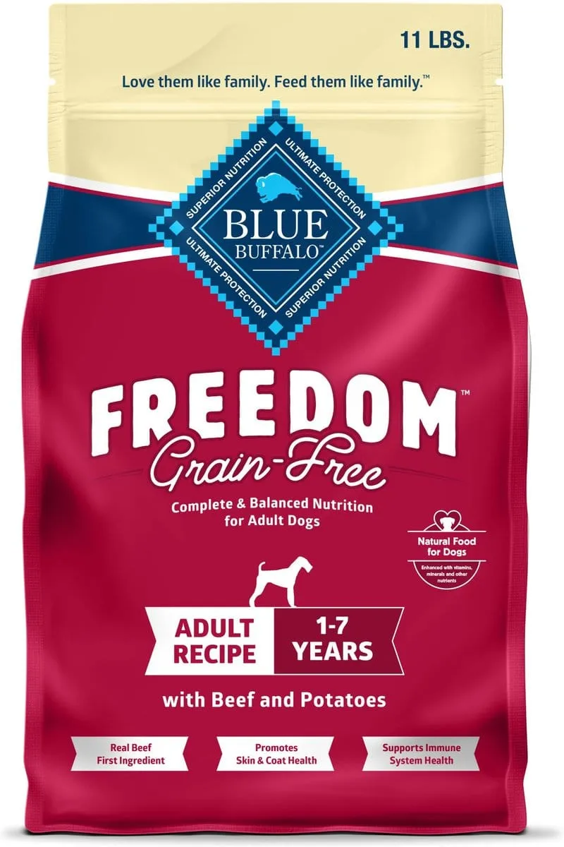 Blue Buffalo Freedom Adult Grain-Free Beef & Potatoes Dry Dog Food