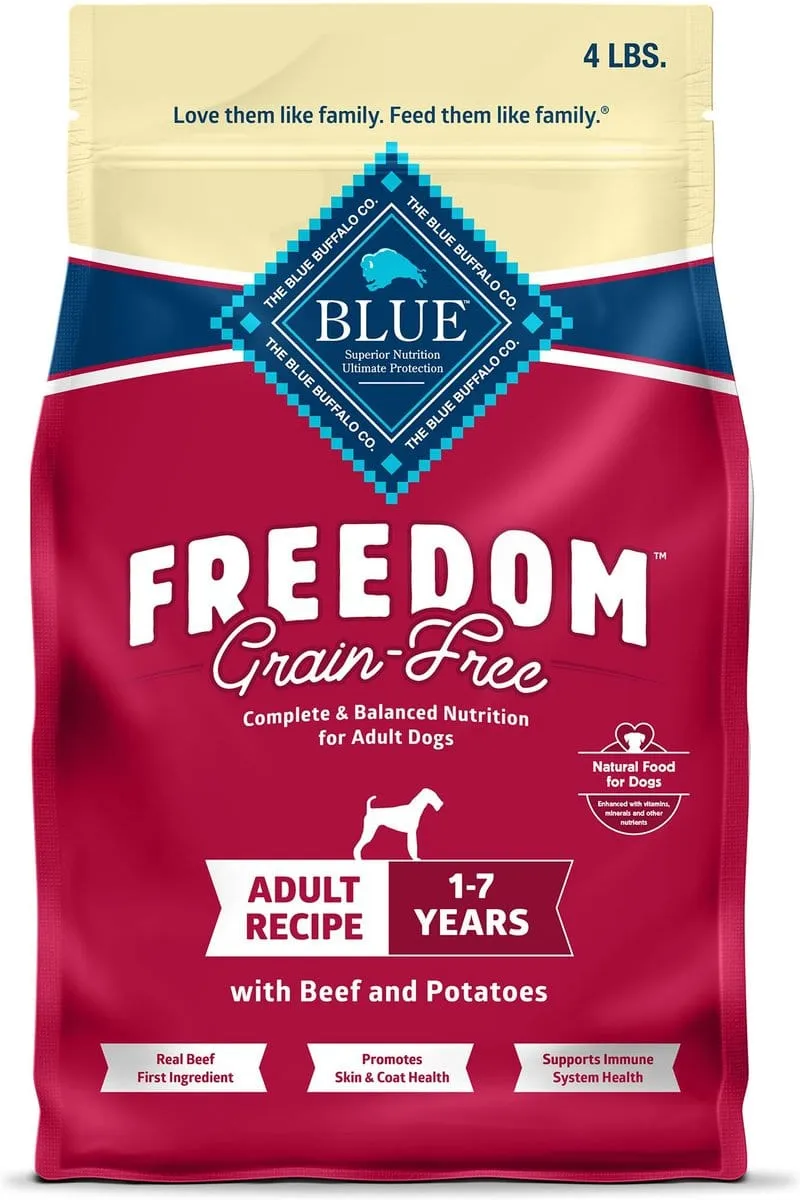 Blue Buffalo Freedom Adult Grain-Free Beef & Potatoes Dry Dog Food