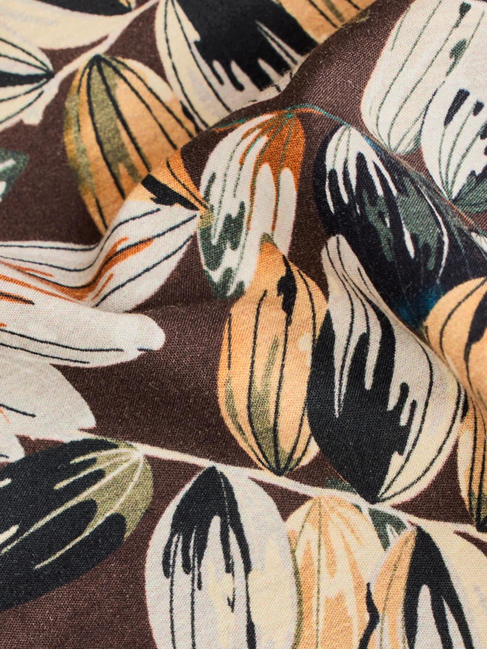 Brown Printed Shirt