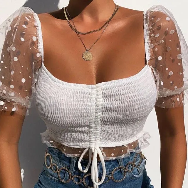 DressBetty - Women Puff Sleeve Shirts