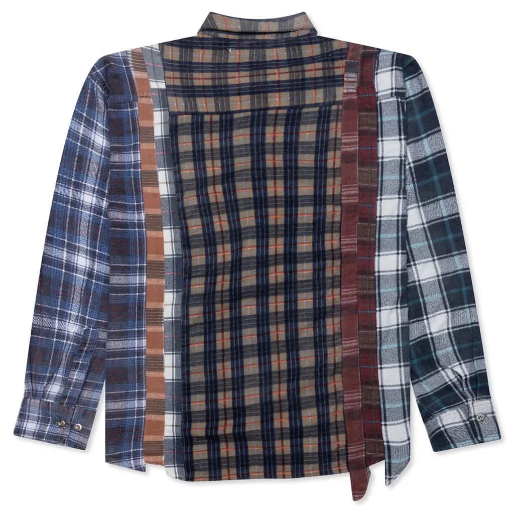 Flannel Shirt 7 Cuts Reflection Shirt - Assorted