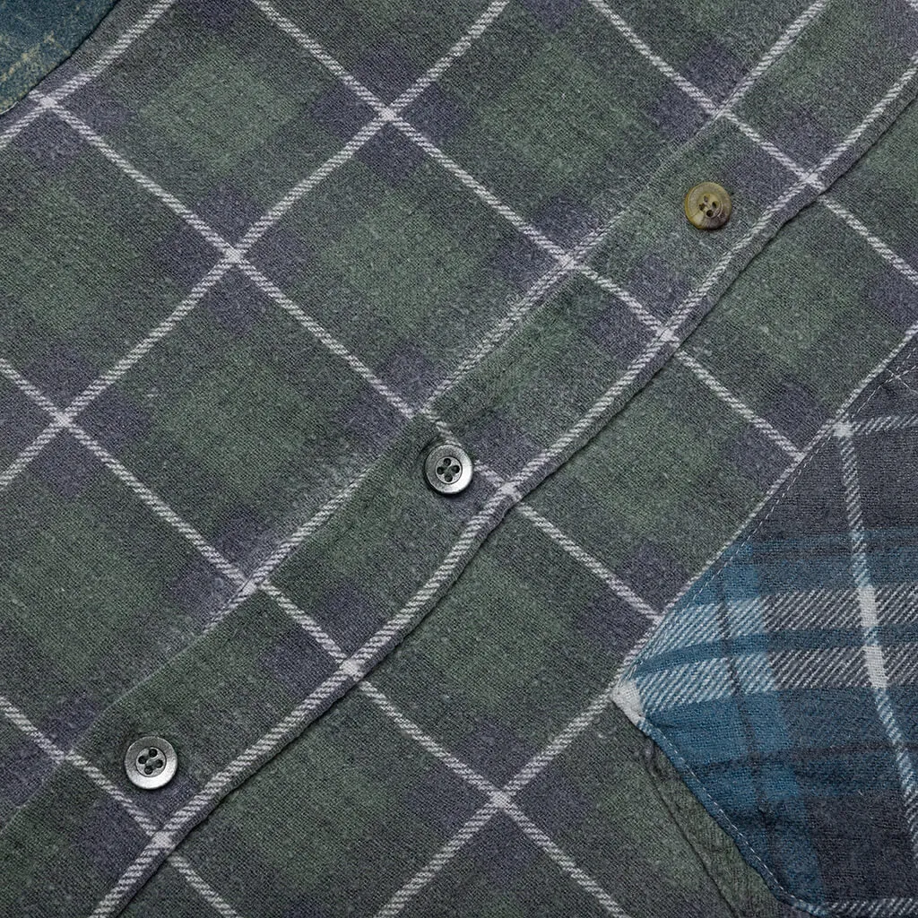 Flannel Shirt 7 Cuts Reflection Shirt - Assorted