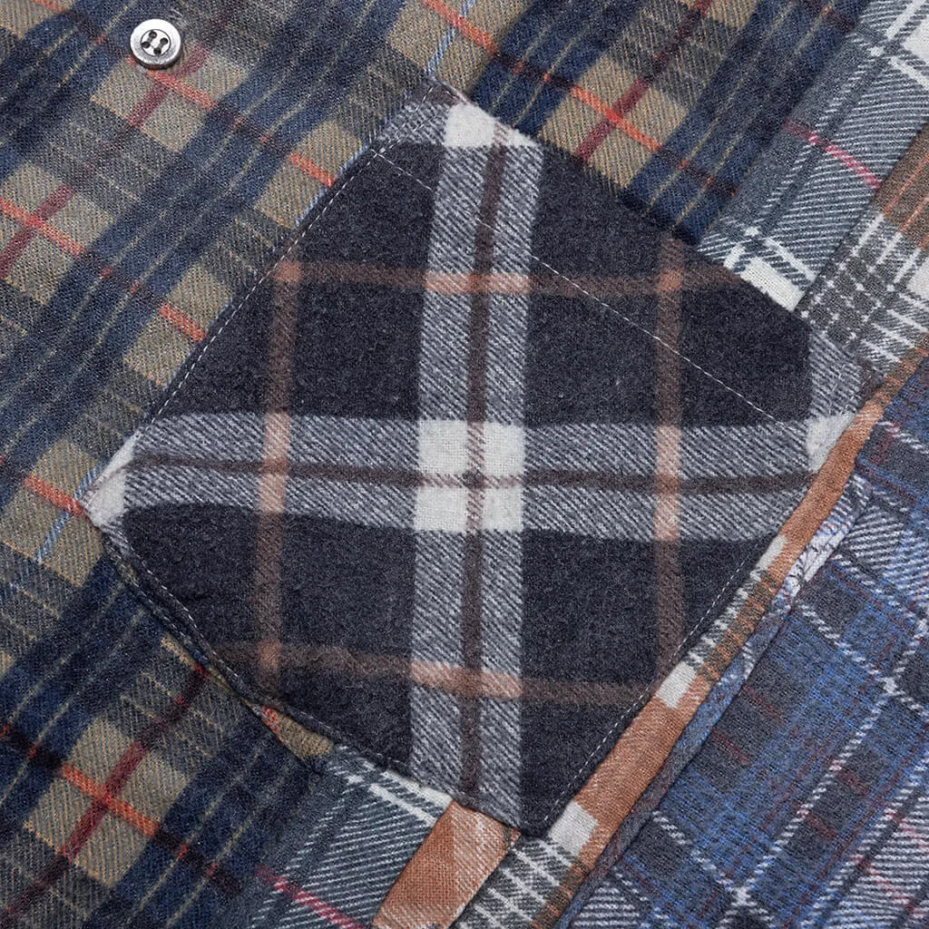 Flannel Shirt 7 Cuts Reflection Shirt - Assorted