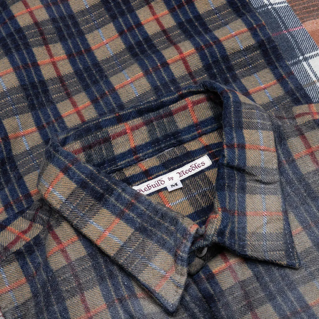 Flannel Shirt 7 Cuts Reflection Shirt - Assorted