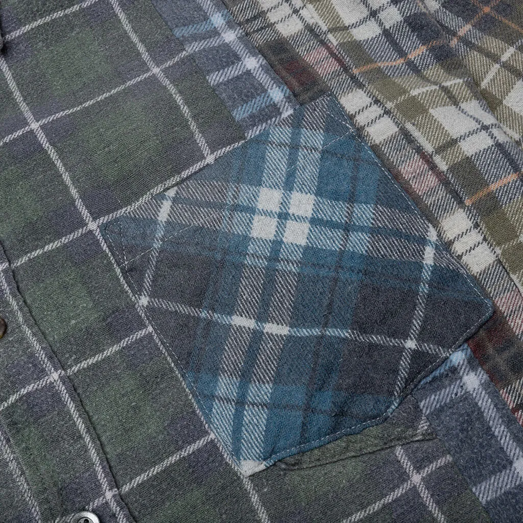 Flannel Shirt 7 Cuts Reflection Shirt - Assorted