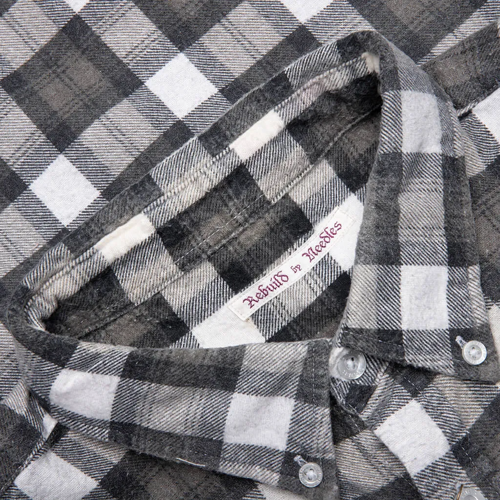 Flannel Shirt 7 Cuts Wide Reflection Shirt - Assorted