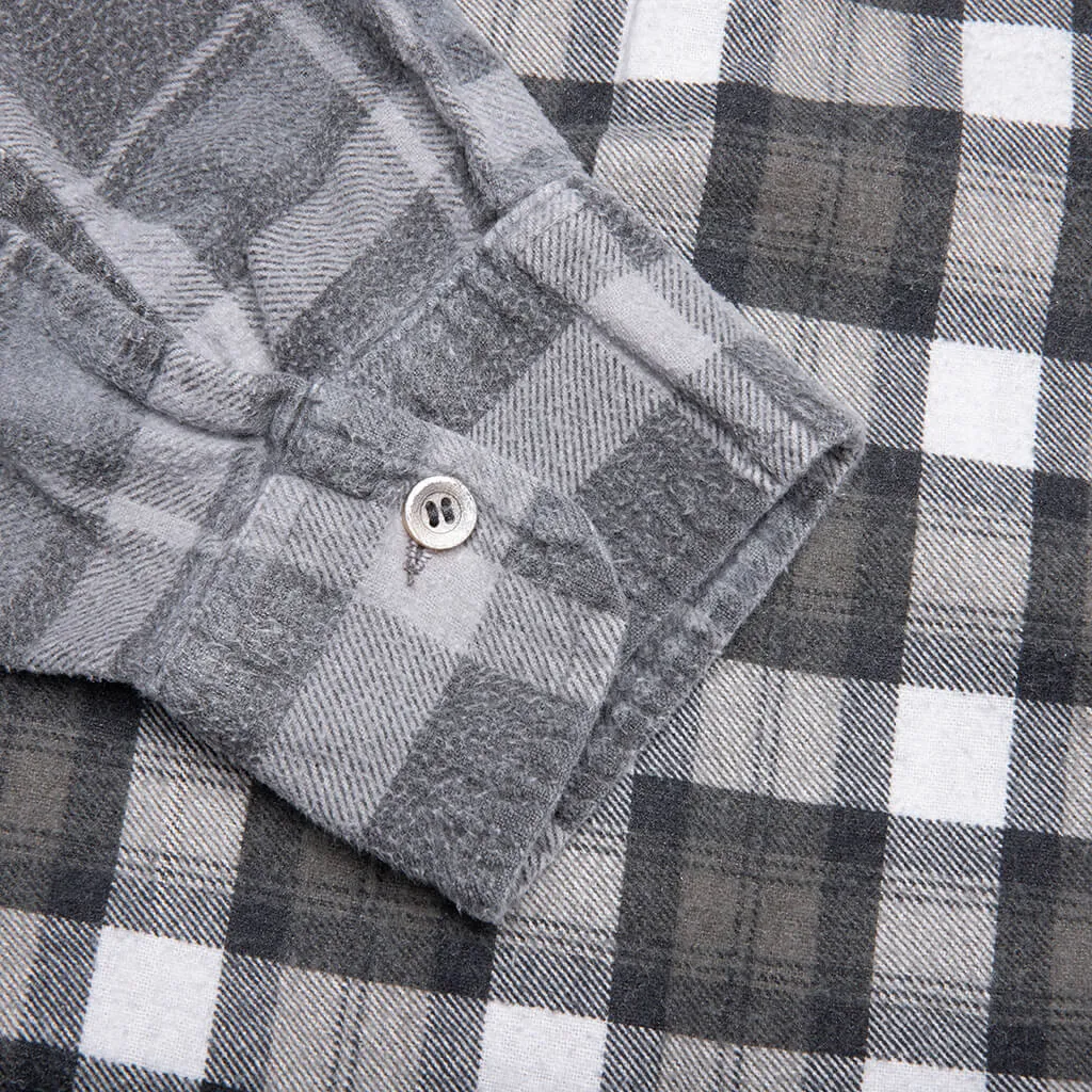 Flannel Shirt 7 Cuts Wide Reflection Shirt - Assorted