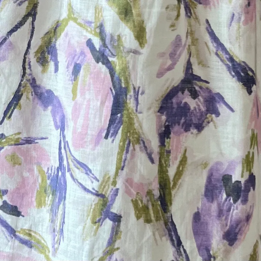 Linen Spring Empire Dress
