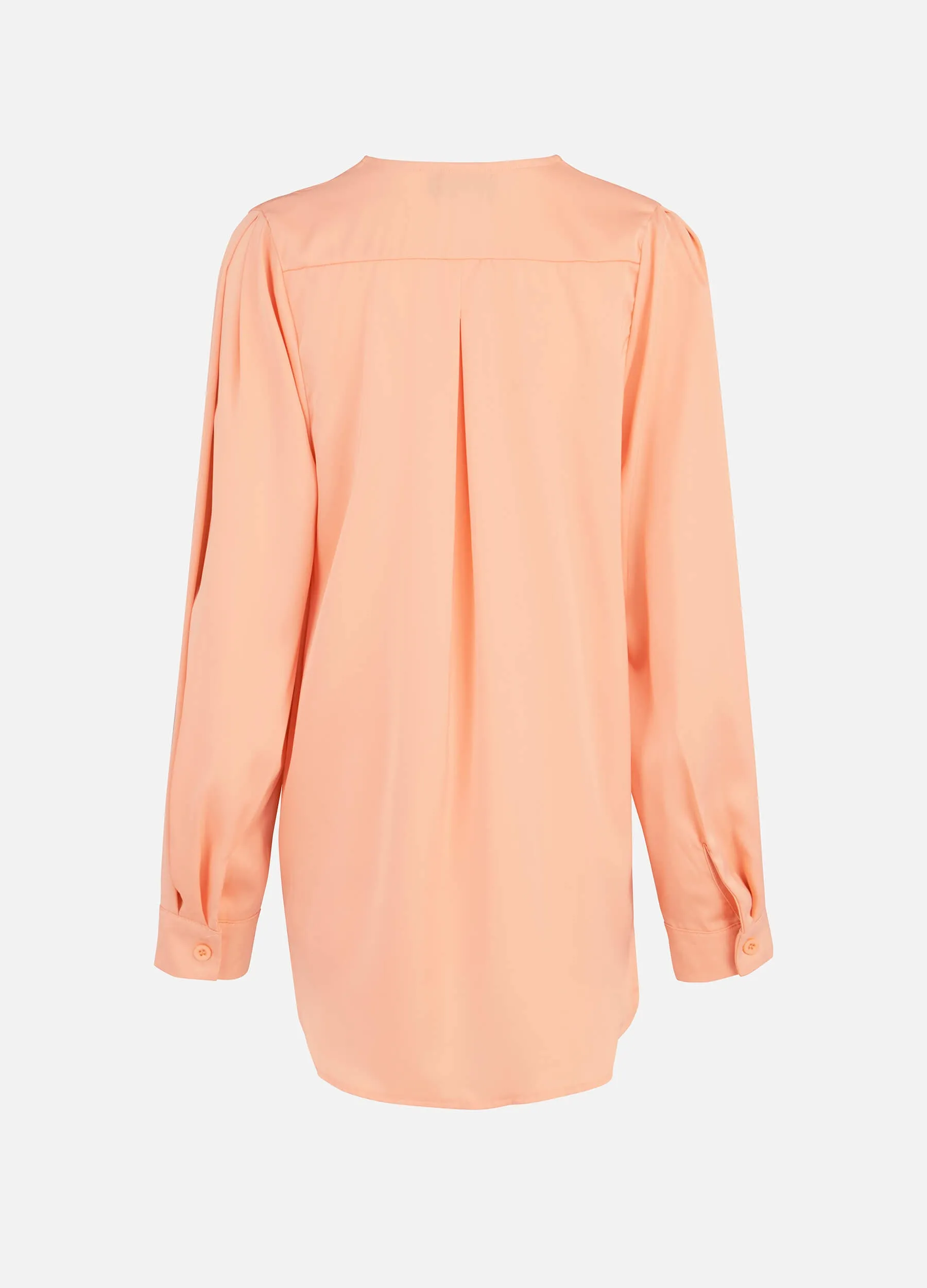 MECALA Women's Solid Surplice Neck Top