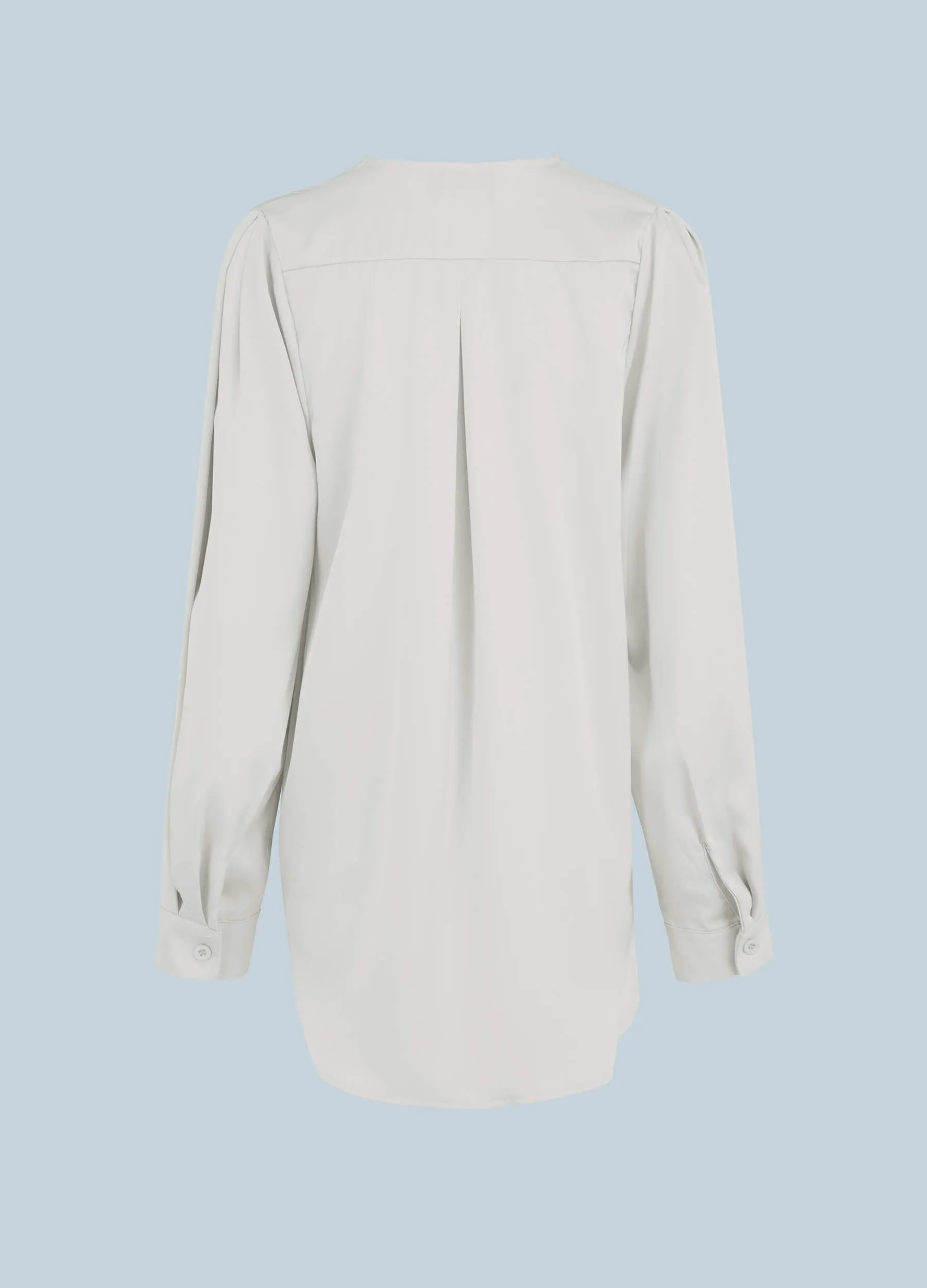 MECALA Women's Solid Surplice Neck Top