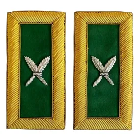 Recorder Knights Templar Commandery Frock Coat Shoulder Board - Bullion Embroidery