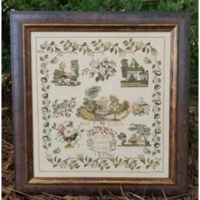 Samplers Not Forgotten ~ Dutch Rose Garden 1849 Sampler Pattern