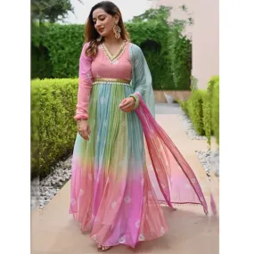 Women Fancy Gown with Dupatta